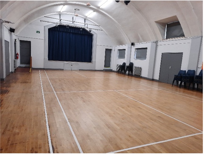 Interior of Parish Hall